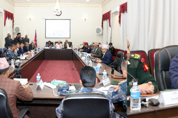 उच्चस्तरीय निर्वाचन सुरक्षा समितिको बैठक